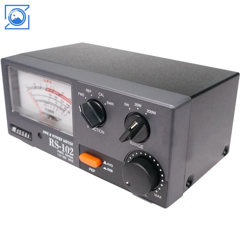 

200 Вт RS-102 HF/V/U диапазон SWR измеритель мощности цифровой дисплей коротковолновый 1,8-200 МГц высокоточный измеритель мощности RF