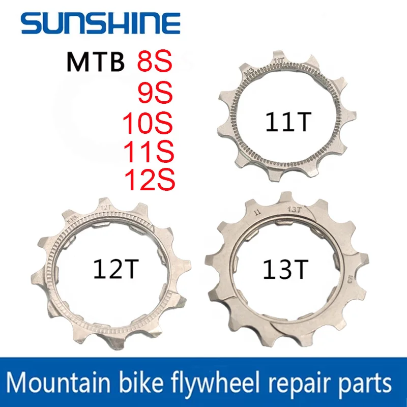 SUNSHINE Cassette Bicycle Ratchet Cog 11 12 13T Mountain Bike sprocket Freewheel Cog 12 11 10 9 8 Speed Pinion Repair Parts