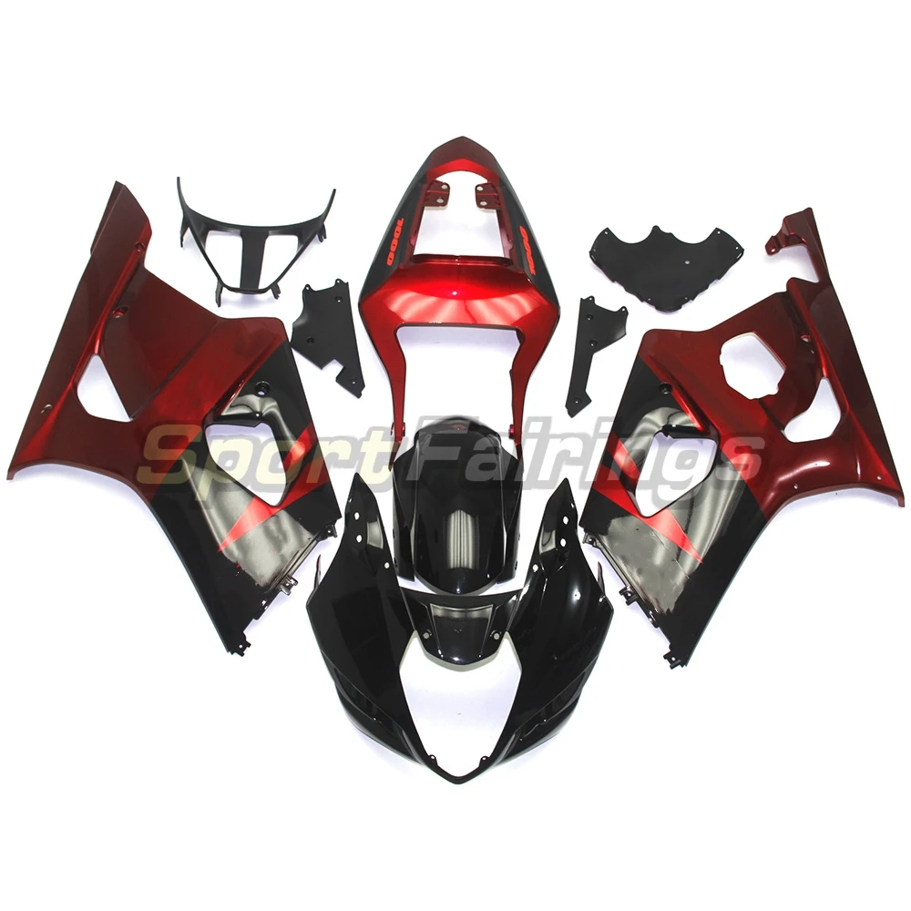 Kit plastik Fairing sepeda motor injeksi plastik ABS untuk GSX-R1000 GSXR1000 GSXR 1000 2003 2004 K3 K4 sarung bodykit lengkap