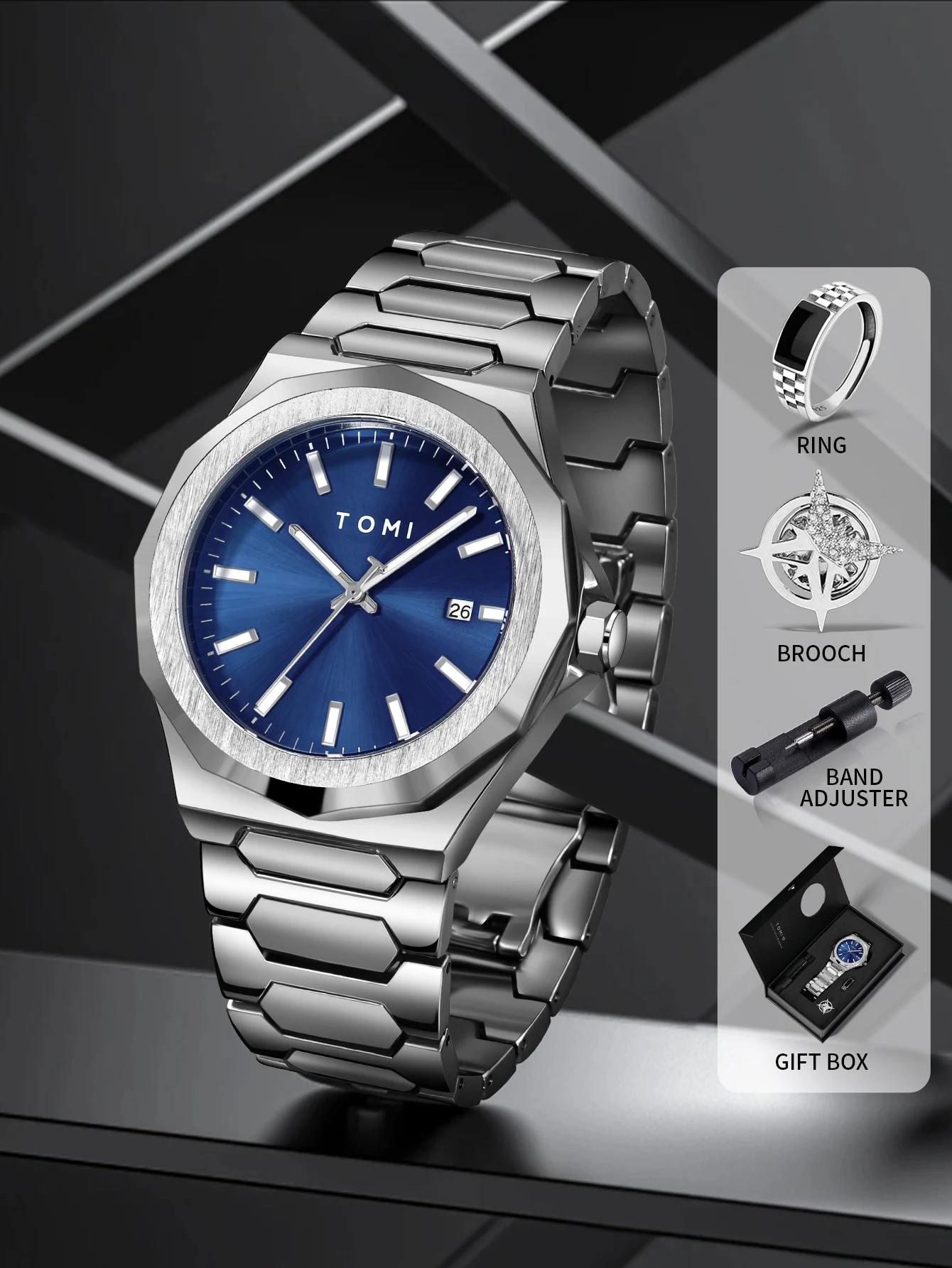 Men's Premium Luxury Quartz Watch with Classic Round Dial
