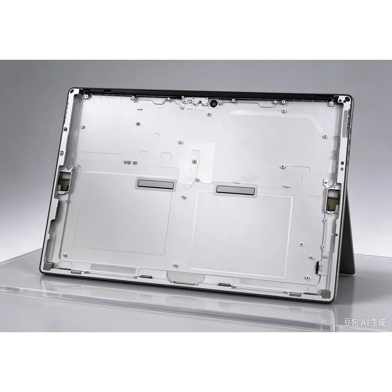 Replacement Back Cover Housing Rear Housing Chassis Frame Bezel for Microsoft surface pro 7 plus, black color