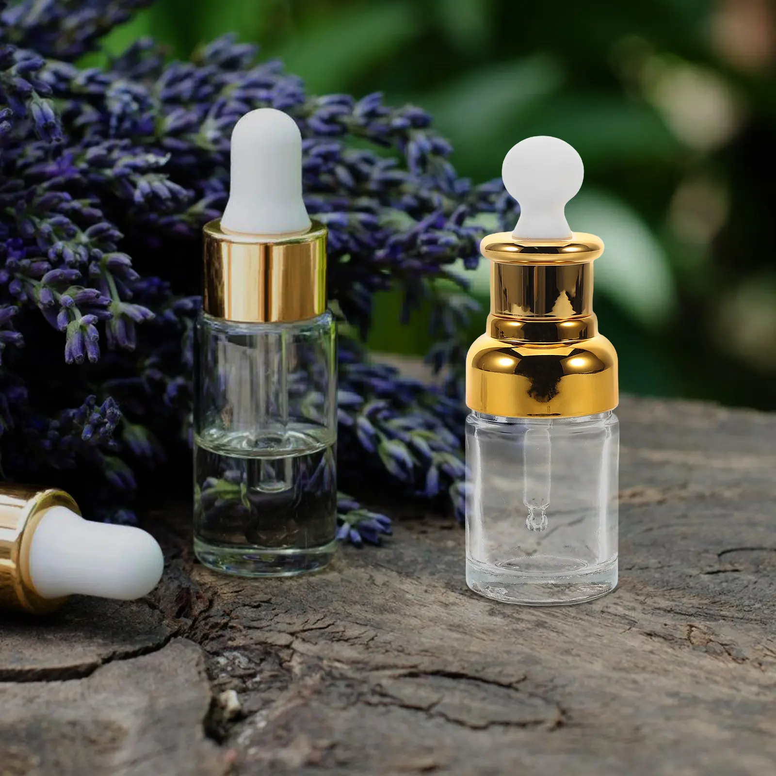 Empty Glass Dropper Bottle for Essential Oils Perfume Serums Skincare Cosmetics Refillable Tiny Travel Size Small Makeup Sample