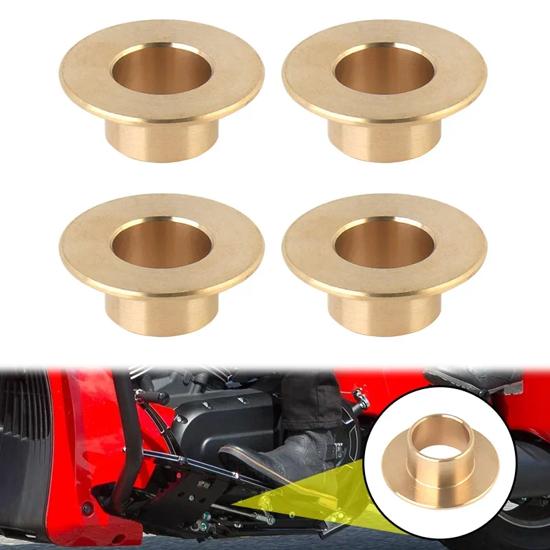 

Motorcycle Lever Bushings Bronze Pedal Sleeve 4Pcs Shift Brake For Victory Cross Country Cross Roads Vision Magnum models