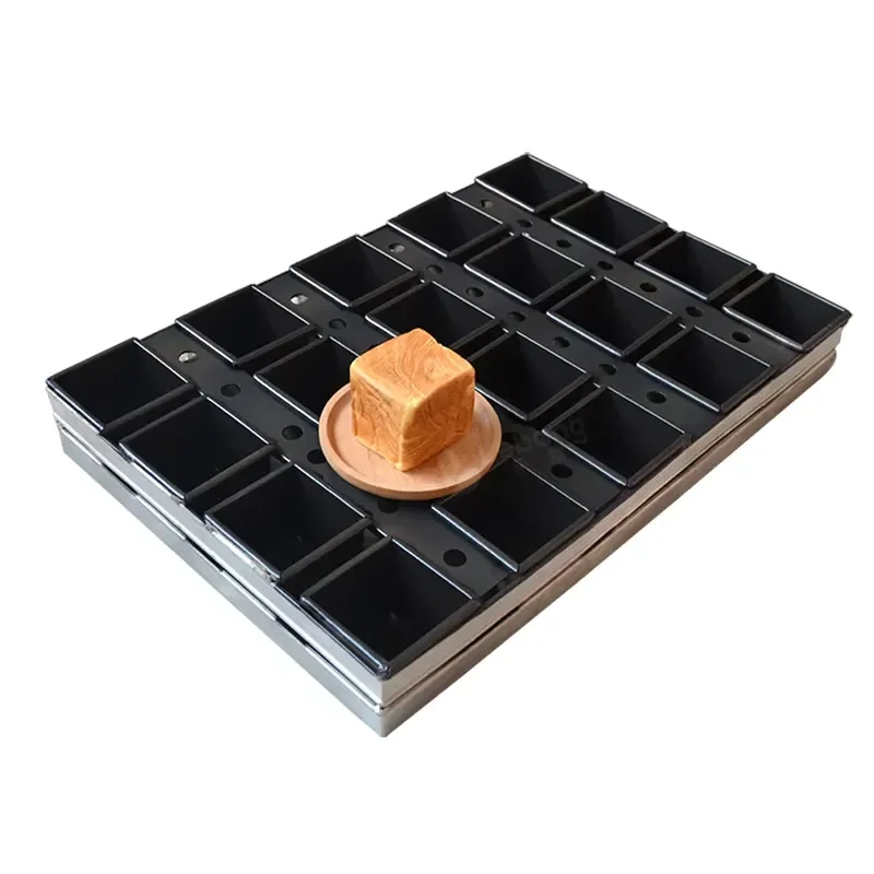 20 Cup Square Toast Baking Pan Non Stick Coated Aluminum Alloy Food Grade Bakeware Customized High Quality Kitchen Utensils