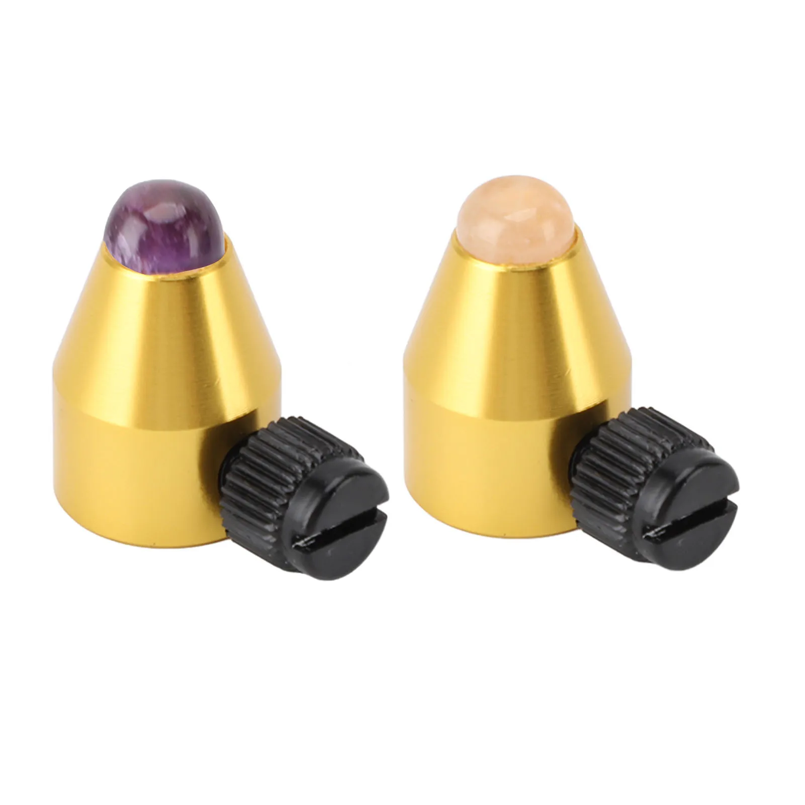 

Tuning Fork Feet Accessory Aluminium Alloy Tuning Fork Feet with Crystals Base for Meditation Crystal Feet for Tuning Fork