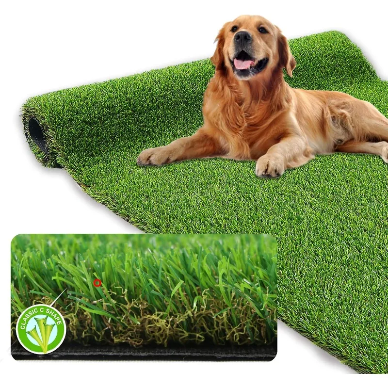 

XLX TURF Realistic Artificial Grass Rug Indoor Outdoor Patio 3ft x 5ft Thick Synthetic Fake Grass Dog Pet Turf Mat Decor Garden