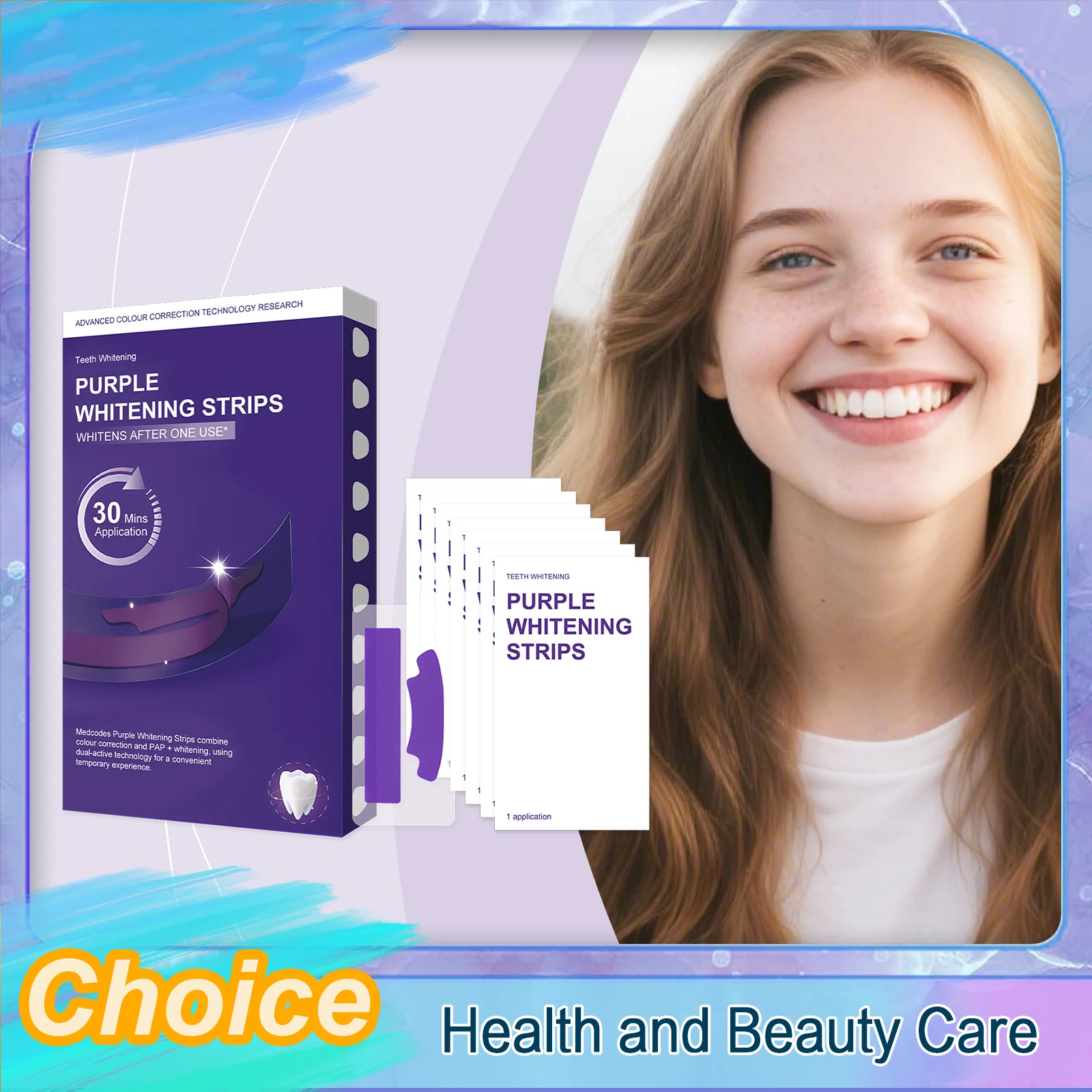 Teeth Whitening Quick - Strip Pemutih Gigi Ungu – 30