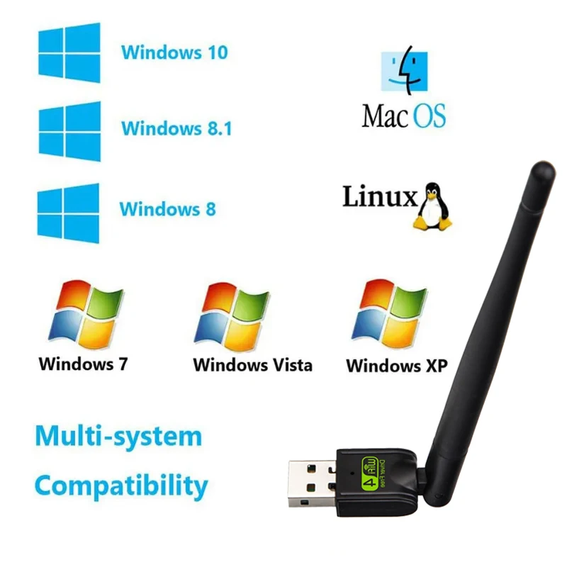 USB Wi-Fi адаптер 650 Мбит/с, 10/11 Мбит/с