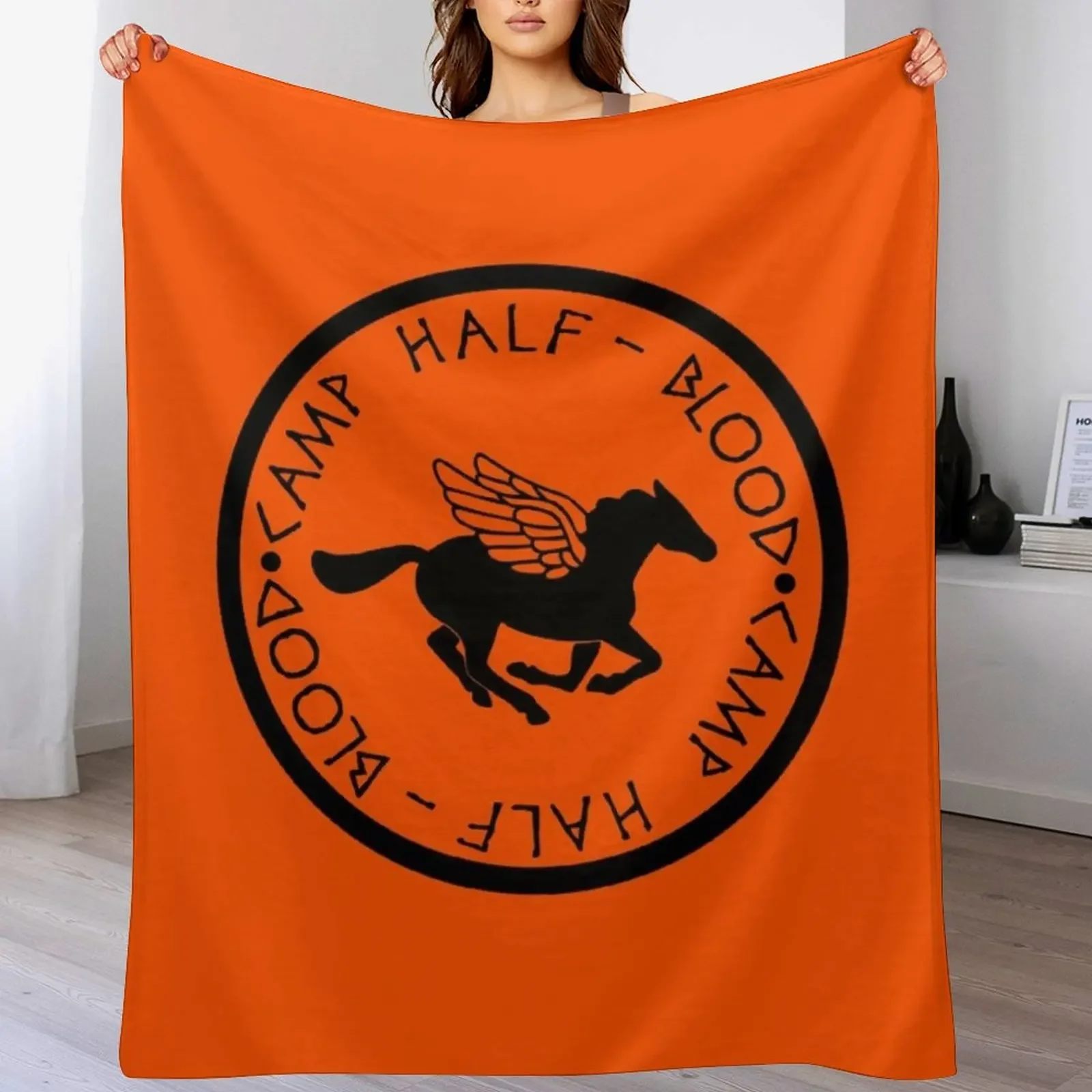 Camp Half Blood - Cool Gift For Mom, Dad and Siblings Throw Blanket Durable Warm Blanket for Daily Home Use