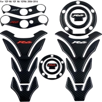 R6 Sticker 3D Carbon Look Motorcycle Tank Pad Protector Stickers Case for Yamaha YZF600 YZF-R6 R6S Tankpad Decals