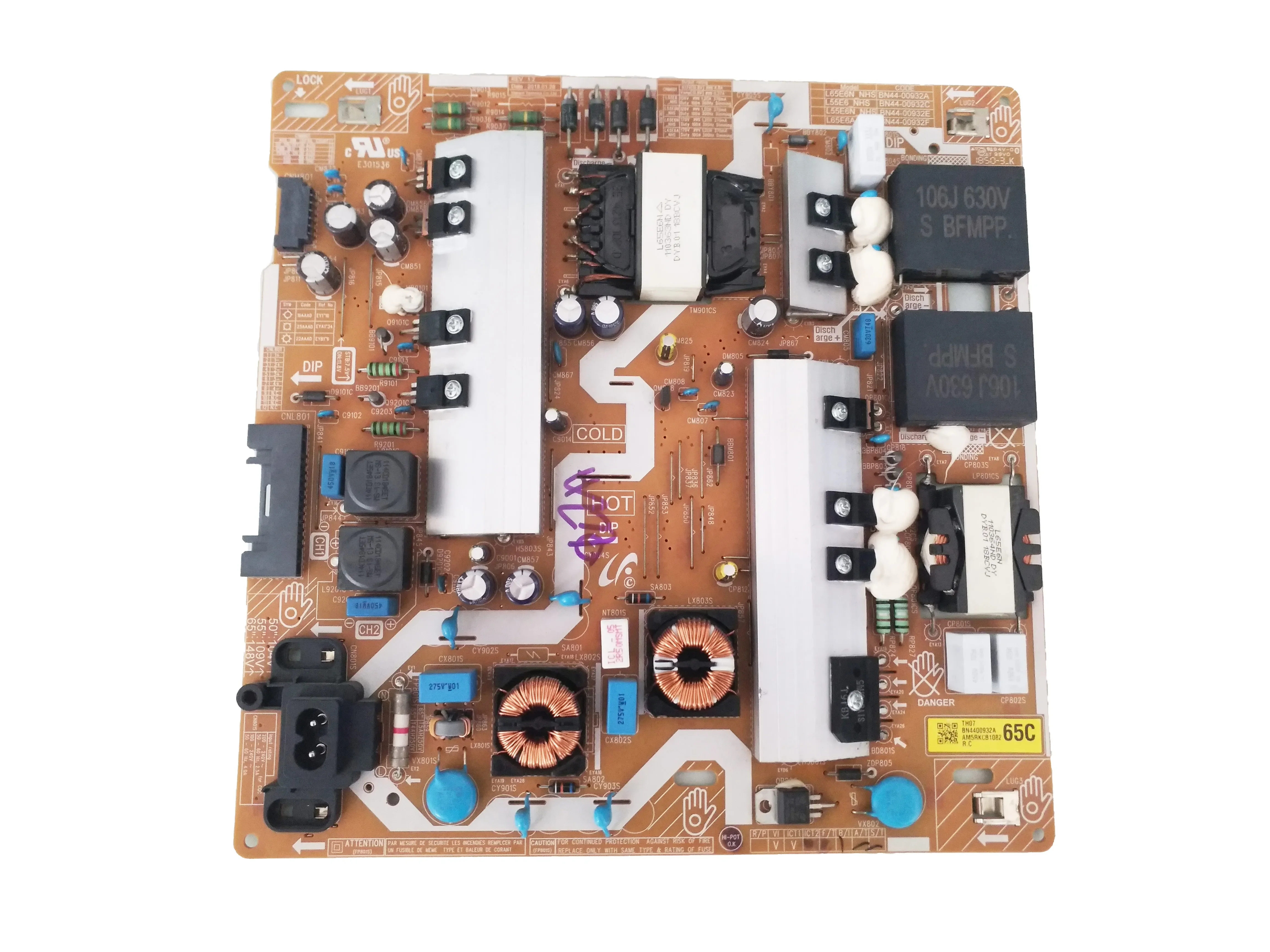 

BN44-00932A Power Supply Board L65E6N_NHS Compatible with Samsung UN65TU7000FXZA UN65NU7300FXZC UN65NU7200FXZA UN65NU6900FXZA