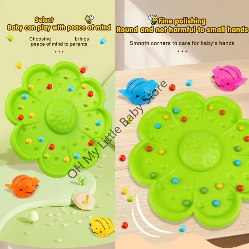 M76C Bees ลูกปัดของเล่นตกปลาสำหรับเด็กที่มีการจดจำสีและการจัดเก็บขนาดกะทัดรัด