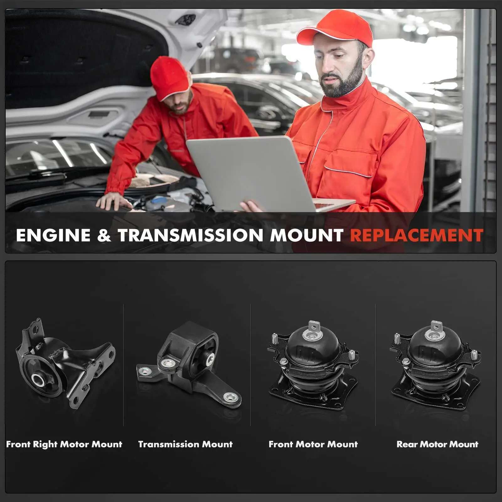 

New 4x Engine Motor Mount & Transmission Mount for Honda Pilot 2009-2015 V6 3.5L 50830SZAA01 50820SHJA03 50820SHJA61 50810SZAA01