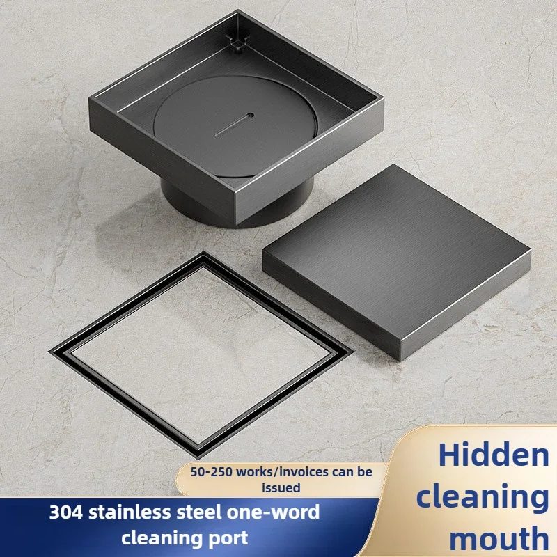 304 Stainless Steel Straight Cleaning Port, Drainage Pipe, Ground Inspection Port, Sealed Large Displacement Floor Drain