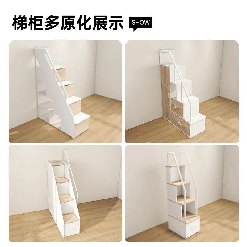 Armadietto con gradino in legno massello vendita singola armadio per scale letto per madre e bambino letto per bambini armadio di stoccaggio multifunzionale può b