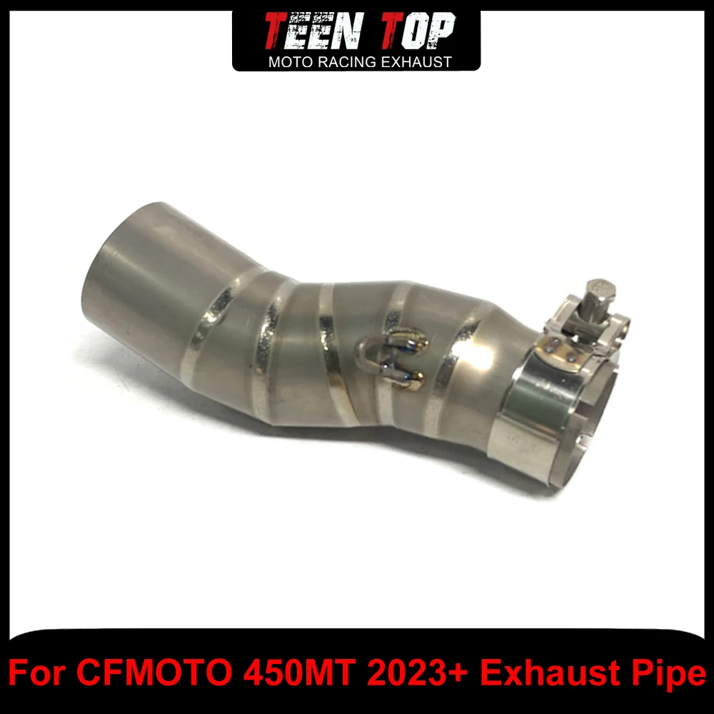 

Выхлопная труба из титанового сплава со средним звеном для CF MOTO 450MT 2023 + выхлопная коленчатая соединительная труба 51 мм, трубка мотоцикла 450MT