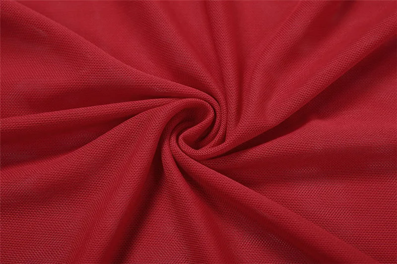 فستان نسائي أنيق مثير شفاف من خلال شبكة Bodycon فستان ماكسي للحفلات مكشكش وياقة متأرجحة وأكمام طويلة نحيفة لأعياد الميلاد رداء طويل للنوادي #6