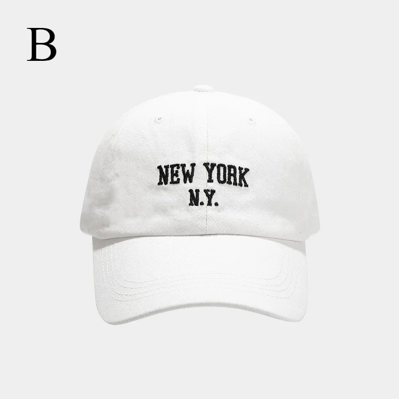 Classic White Spring Summer Letter Embroidery Duckbill Cap Outdoor Men's And Women's Sports Fashion Student Couple Baseball Cap