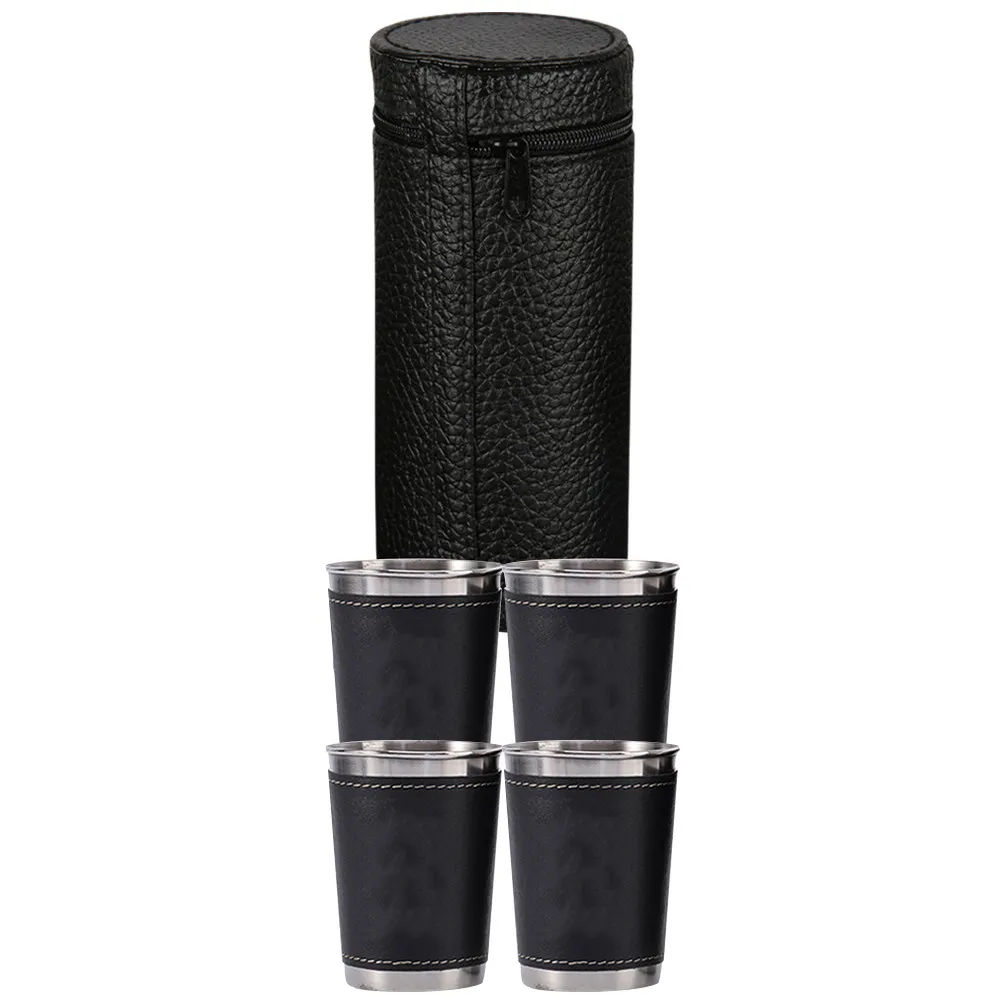 

1Set Stainless Steel Wine Cup Portable Compact Camping Drinking Mug Stackable Lightweight Outdoor Picnic Travel Reusable