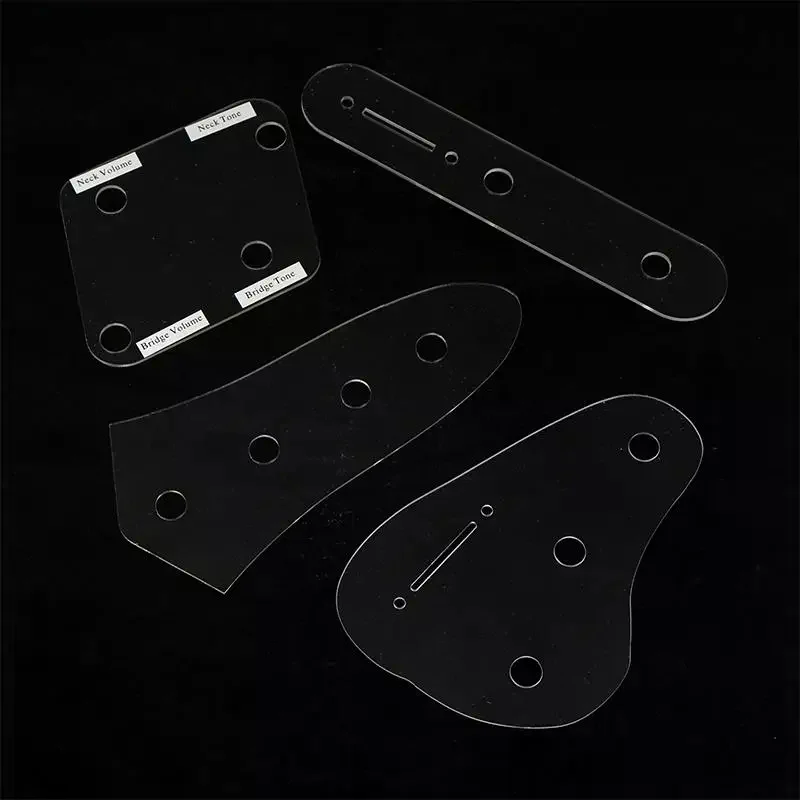1 Piece Acrylic Wiring Harnesses Template Display Plate For ST/LP/TL/Jazz Electric Guitar Bass
