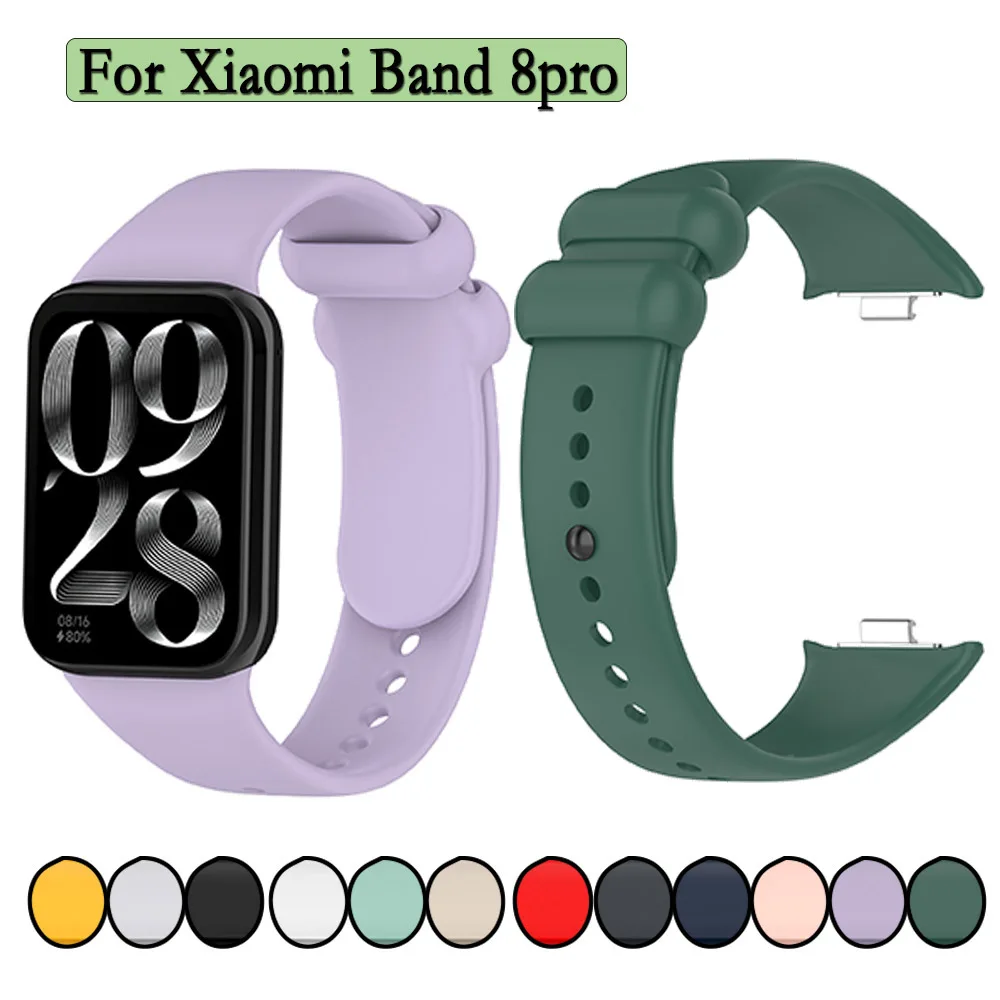 

Watchband For Xiaomi Band 8pro High Quality Silicone Watch Strap Steady Wristband Replacement Band Accessory