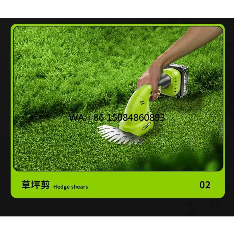 25V cordless power Hedge Trimmer, 40mm cutting capacity, portable electric pruner for garden branch trimming