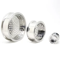 Carretel da braçadeira do Pp ss304 tri com as placas de filtro soldadas, encaixe sanitário com os furos de 6mm, alta pressão, 1.5, 2, 2.5, 3, 3.5, 4, 6