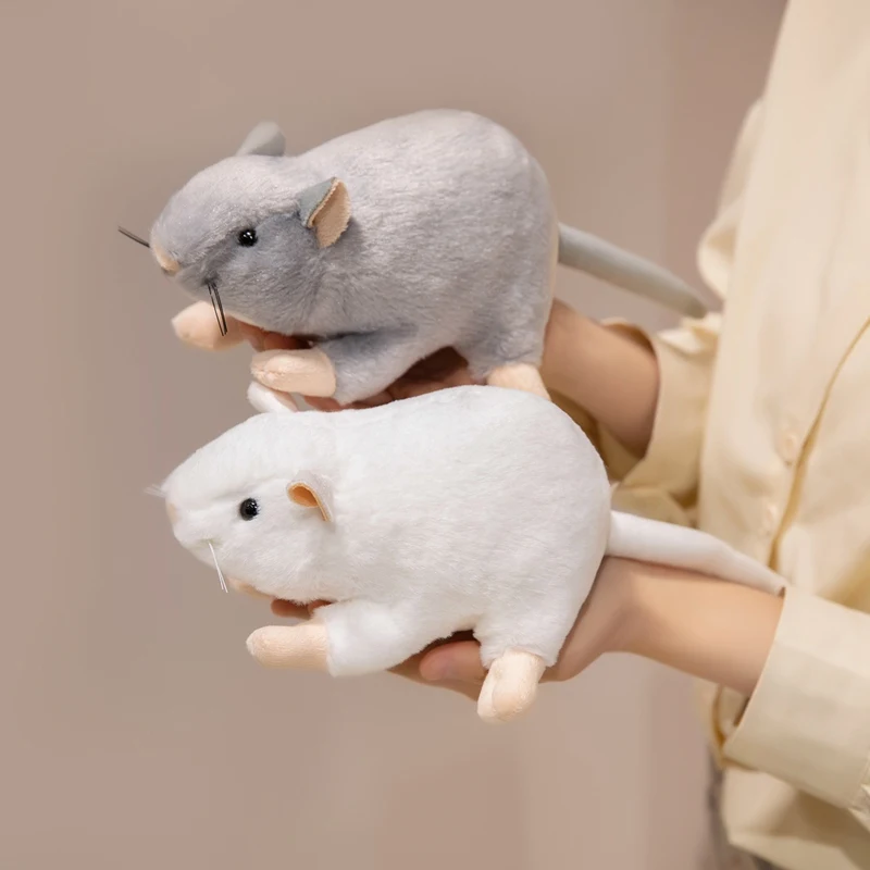 17 cm süße Nachahmung Maus Plüschtiere lustige echte Stofftiere Riesenmaus Plüschtier Urlaub Geschenk Party Dekor