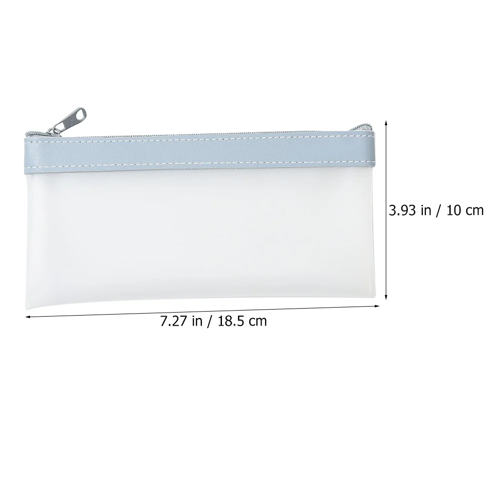 

3Pcs Stationery Storage Pencil Bags Portable Large Capacity Pen Case Simple Zipper Design Pencil Pouch for School Office