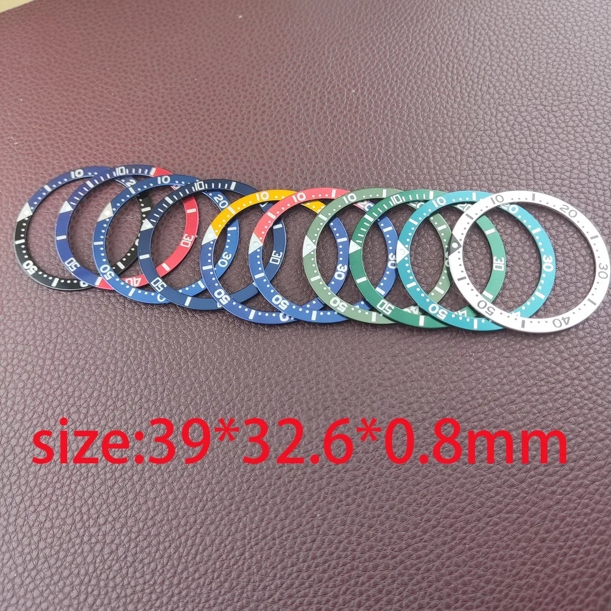 39Mm Bezel แบนอลูมิเนียม Bezel แทรกแหวน Nh35เปลี่ยนอุปกรณ์เสริม Nh36กรณี Nh35นาฬิกาอะไหล่