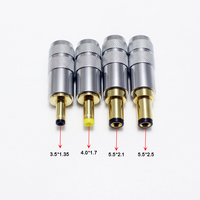 Copper Plated Gold 5.5 X 2.5 / 5.5 X 2.1 / 4.0x1.7 / 3.5 X 1.3 DC Power Plug Jack Male Weld Connector for Linear Power Output