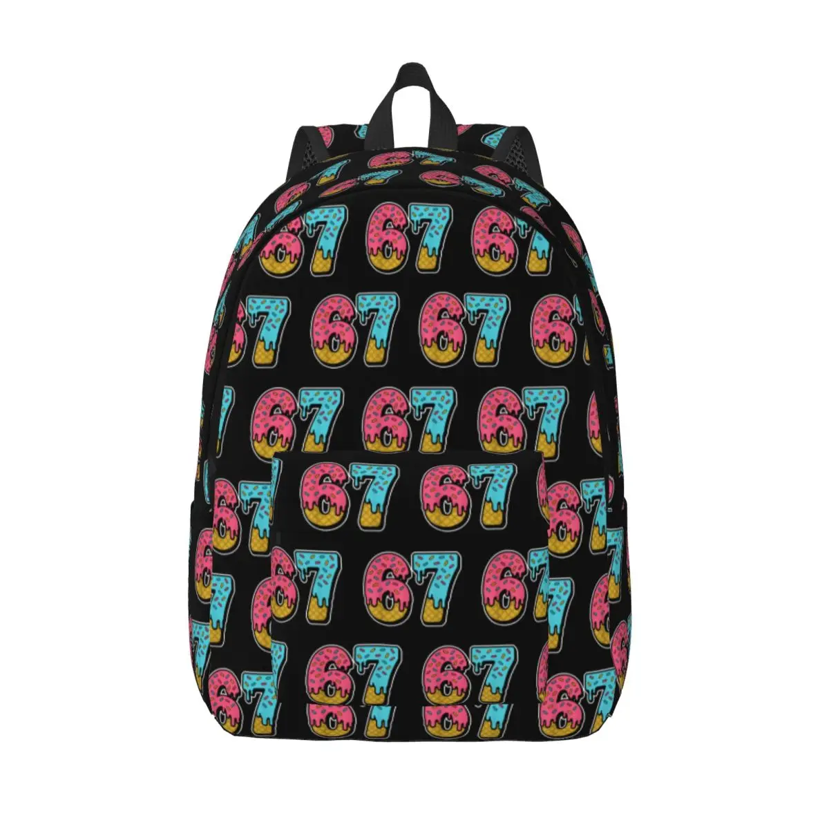 67 Ice Cream Drip Meme Funny Six Seven Backpack Outdoor Travel Gen Alpha Slang Daypack Men Women Laptop Computer Shoulder Bag