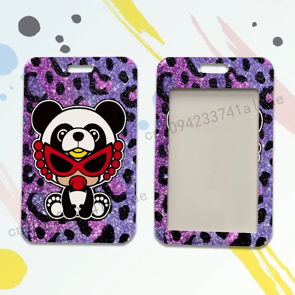 H-Hysteric Cute M-Mini Card Holder Durable With Carabiner Name Tag Vertical ID Badge Holders Credentials Protection