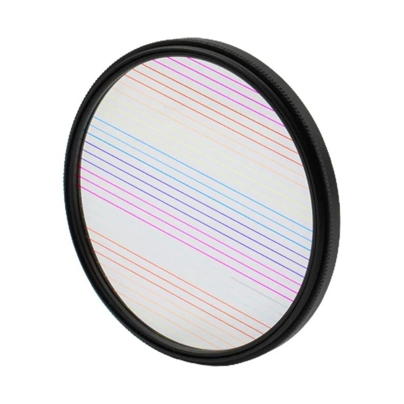 Photography Rainbow Blue Wire-drawing Widescreen Film Effects Filter 82mm Rainbow Wire-drawing
