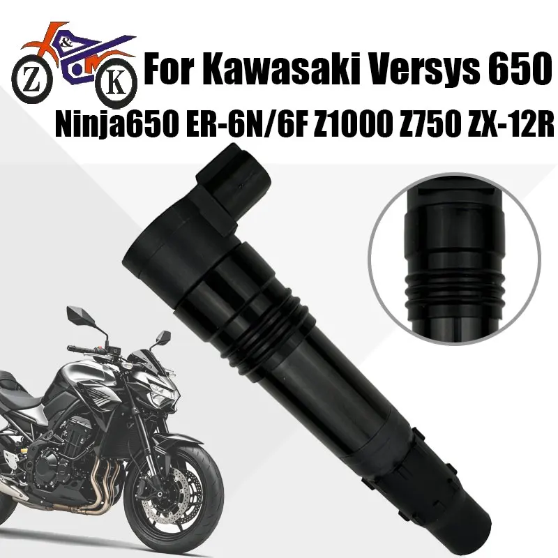 EFI Ignition Coil For Kawasaki Versys 650 Ninja 650 EX650 ER-6N Z1000 Z750 ZX-12R Motorcycle Ignition Stick Replace 129700-418