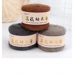 Silk Mohair Knitting Soft Yarn, Baby Sweater, Acrylic Plush Fluffy , A Variety of Colors To Choose From1Pcs=50G 524 Yards/0.9MM