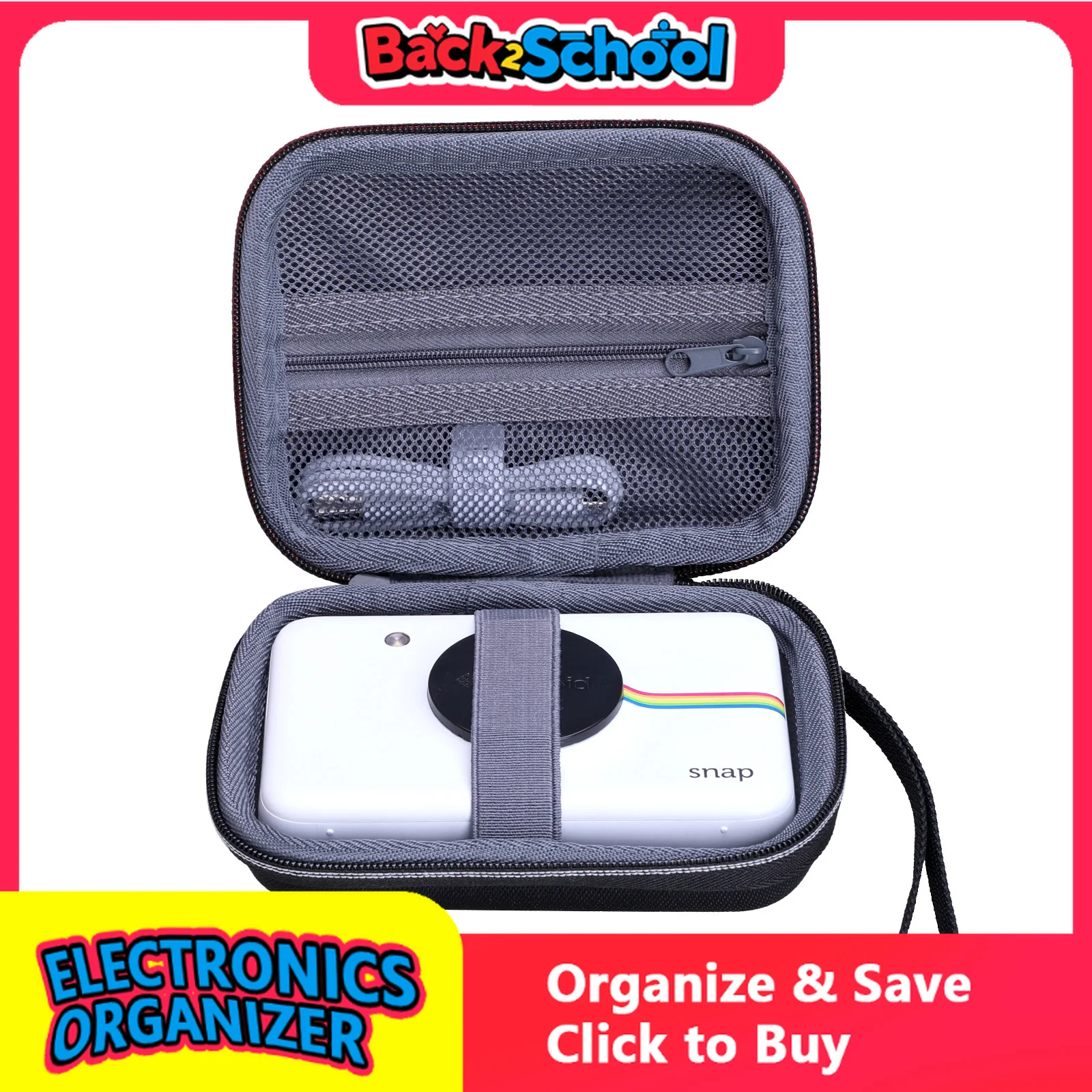 XANAD-EVA Hard Case para Polaroid Snap Touch Impressão Instantânea Câmera Digital, Proteção Carregando Saco De Armazenamento, Apenas Caso