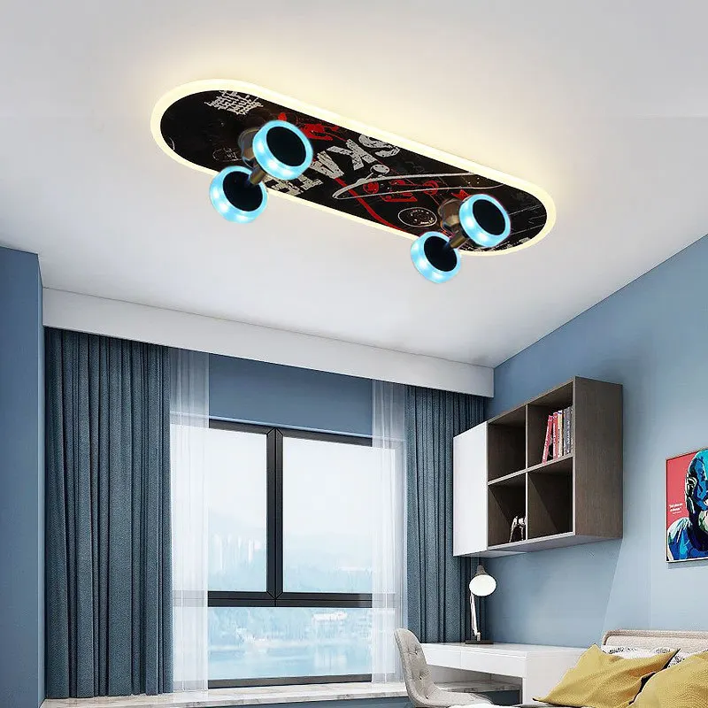 북유럽 스타일 어린이 방 천장 조명 이미지