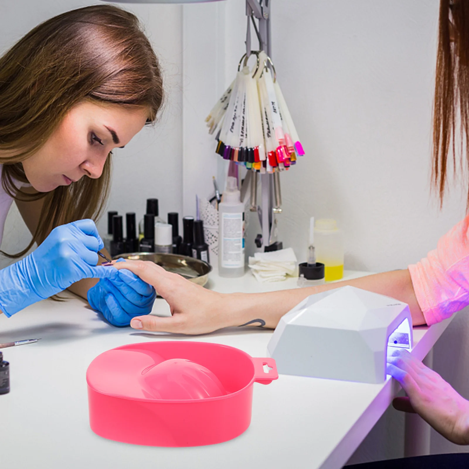 

4Pcs Nail Soaking Bowl Double Layer Design Manicure Supplies for Softening Cuticles Cleaning Dead Skin DIY Care