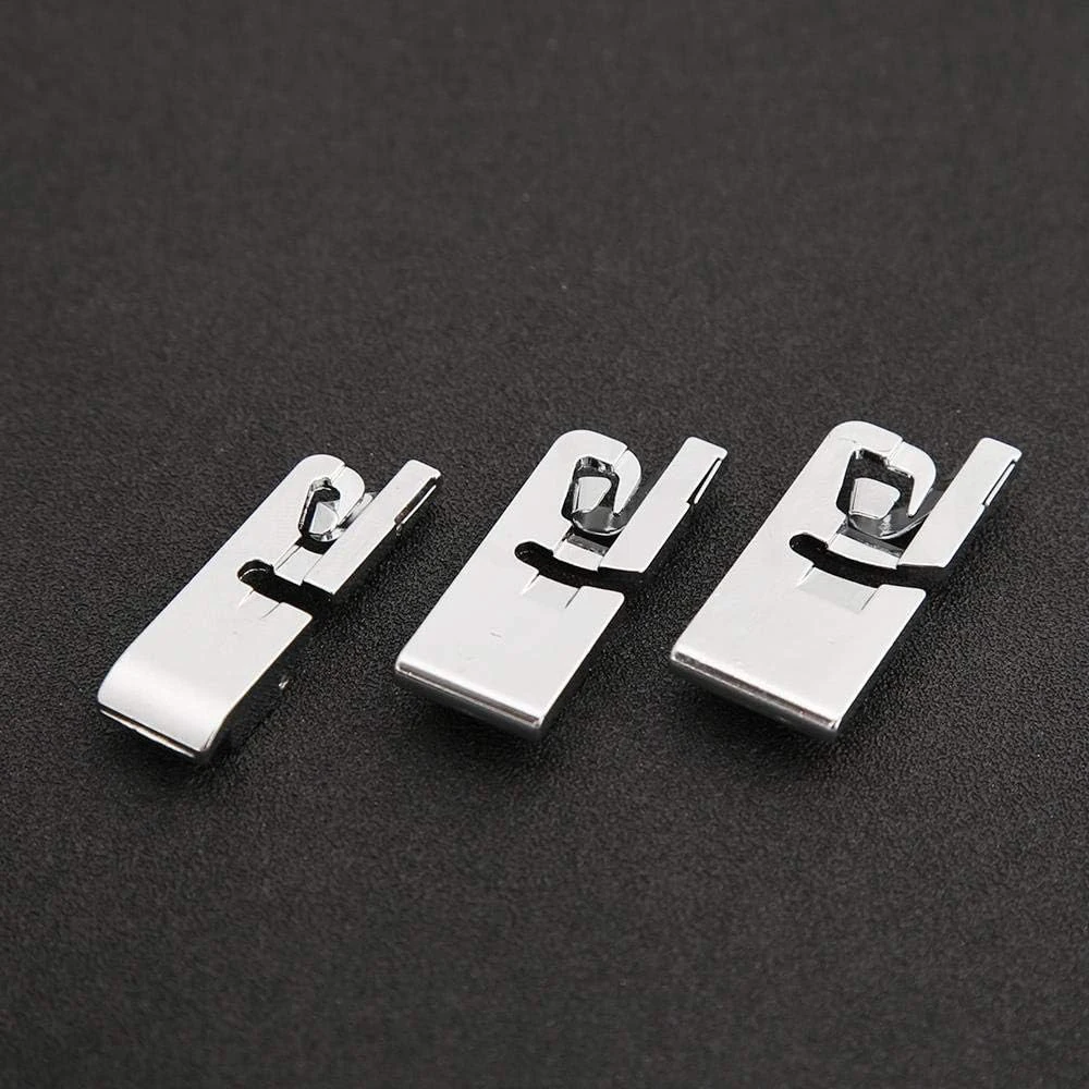 3 PCS Narrow Rolled Hem Sewing Machine Presser Foot Set for Household Multi-Function Sewing Machines Accessories (3mm, 4mm, 6mm)