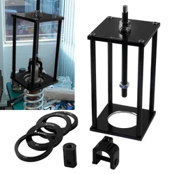 Motorcycle Rear Shock Suspension Spring Compressor Tool w/ 60mm 66mm 72mm 75mm Adapters UTV ATV Shock Spring Compressor