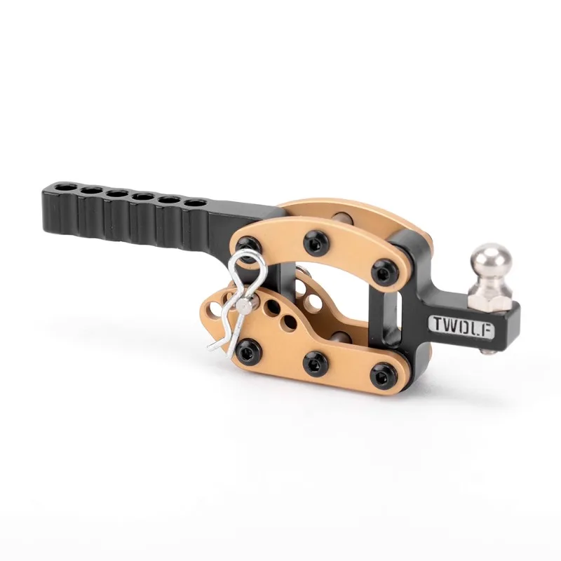 Metalowy hak holowniczy Regulowany hak Rogue do 1/8 1/10 RC Crawler Car TRX4/6 Defender Bronco AXIAL SCX10 RC4WD D90 D110 MK07 Tank 300