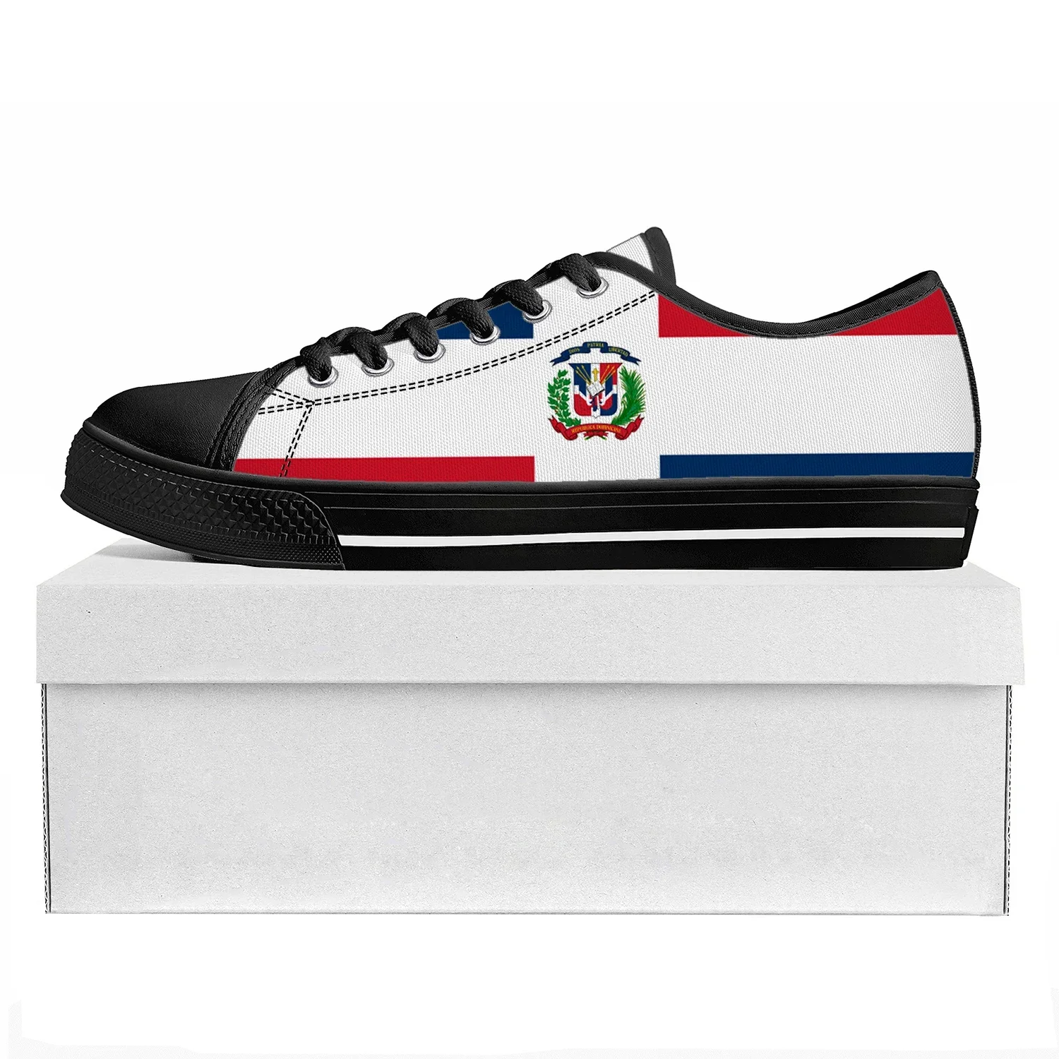 

Dominican Republic Flag Low Top High Quality Sneakers Mens Womens Teenager Canvas Sneaker Prode Casual Couple Shoes Custom Shoe