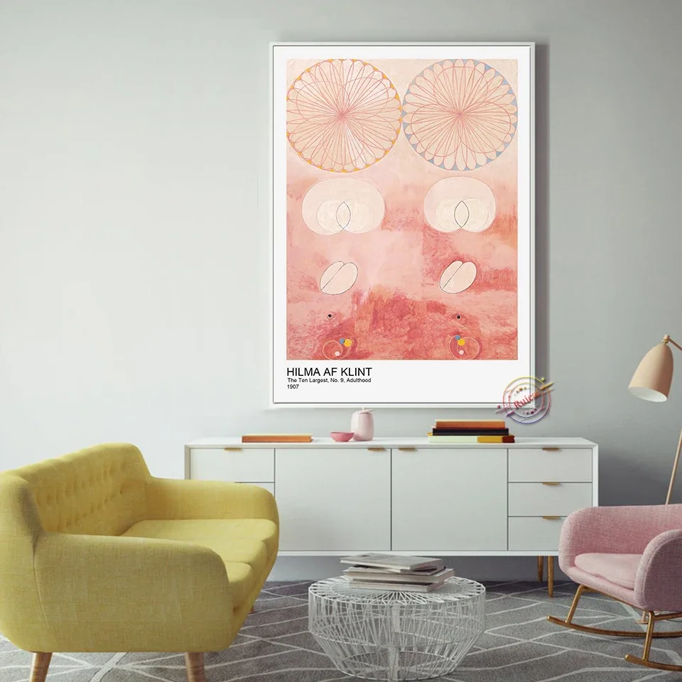 Hilma Af Klint Posters Museum Exhibition Wall Art Abstract Canvas Painting Prints Modern Picture Home Decor Gift