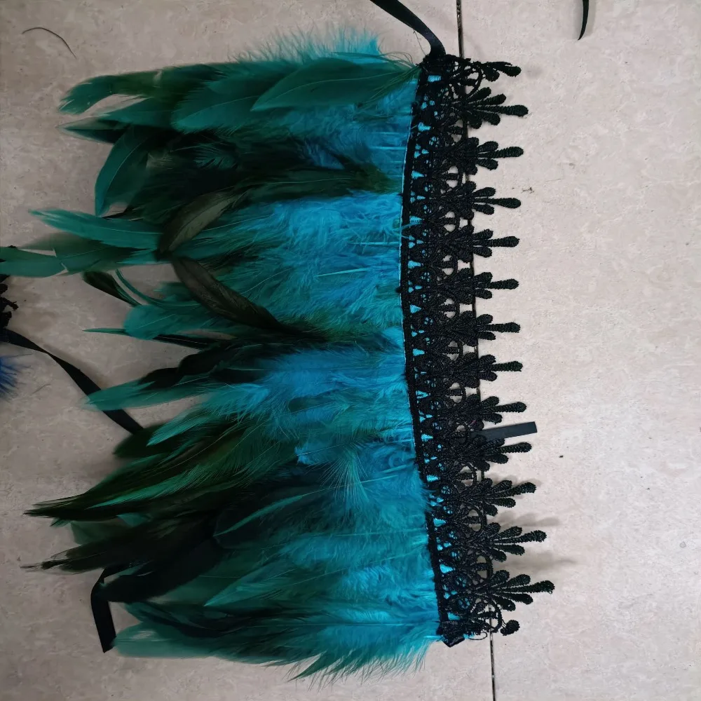 Cosplay Party Sexy Natural Feather Feather Choker Lace Fake Collar Punk Cape Shawl