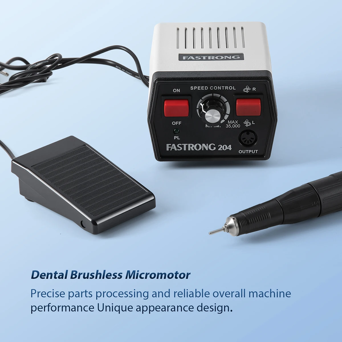 AZDENT طاحونة اليد للأسنان مختبر ماراثون محرك صغري تلميع E-TYPE 35000 دورة في الدقيقة معدات مختبر الأسنان طبيب الأسنان 204 مجموعة مقبض نصائح #3