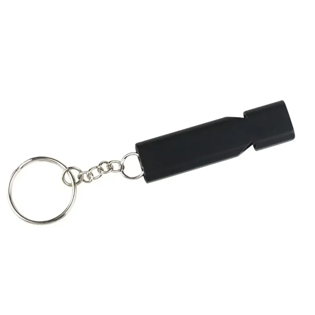 1-3PC Dual Frequency Survival Whistle Flat Metal Whistle for Outdoor Hiking Climbing Emergence Whistle Tools