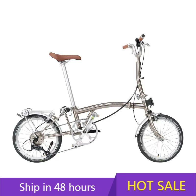 

POWER LEAP CRANSTON R9 Max Tri-folding Bike 16-inch 9-speed Electroplate Steel Frame Light Weight Foldable Bike S bar M BAR Fold