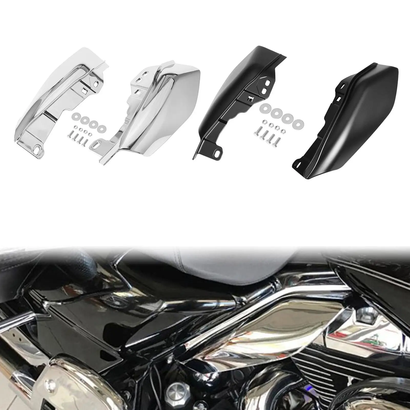 Left Right Mid-Frame Air Deflector Heat for 17-20 Accessories