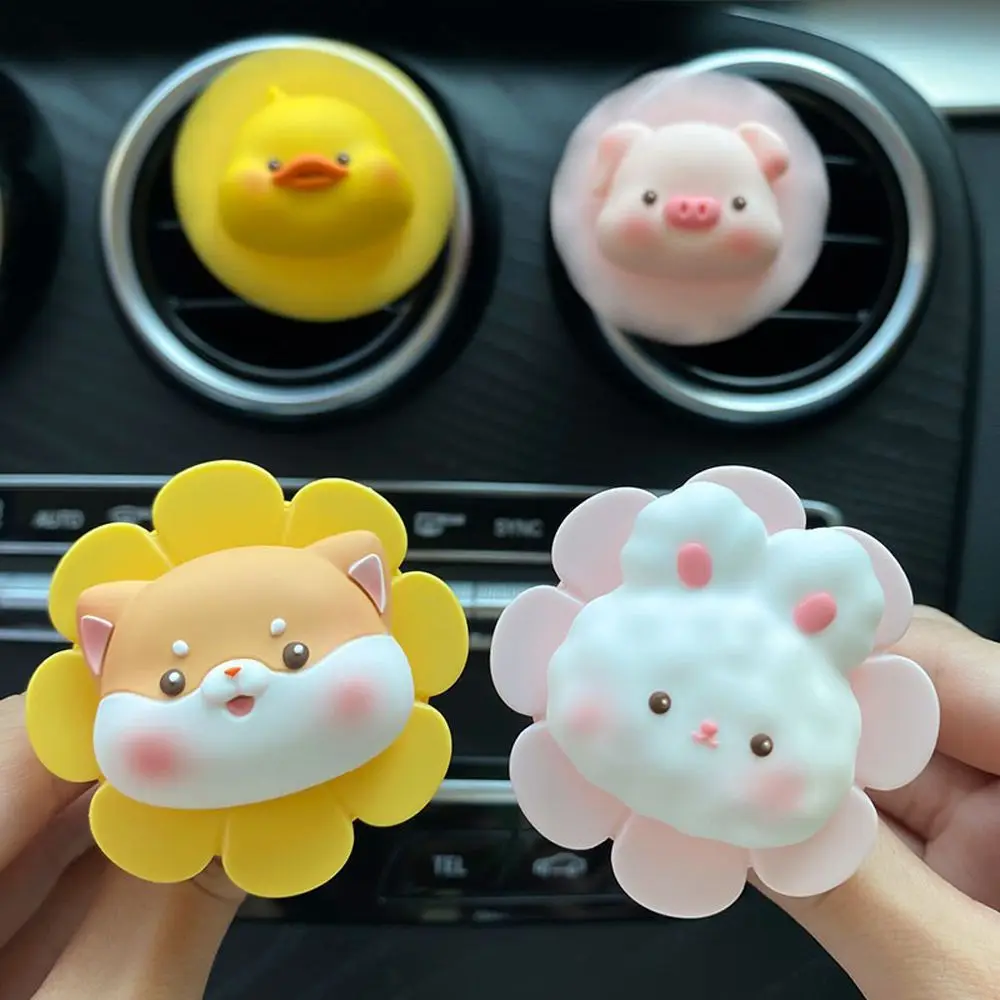 Car Air Freshener Smell Vent Perfume Diffuser Cute Animal Fragrance Air Fresheners Clip Parfum Interior Accessories